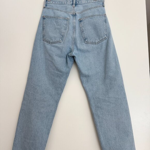 Agolde '90s Ripped Mid Rise Crop Relaxed Straight Leg Jeans - Picture 6 of 7
